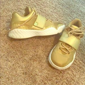 Nice gold Jordan’s